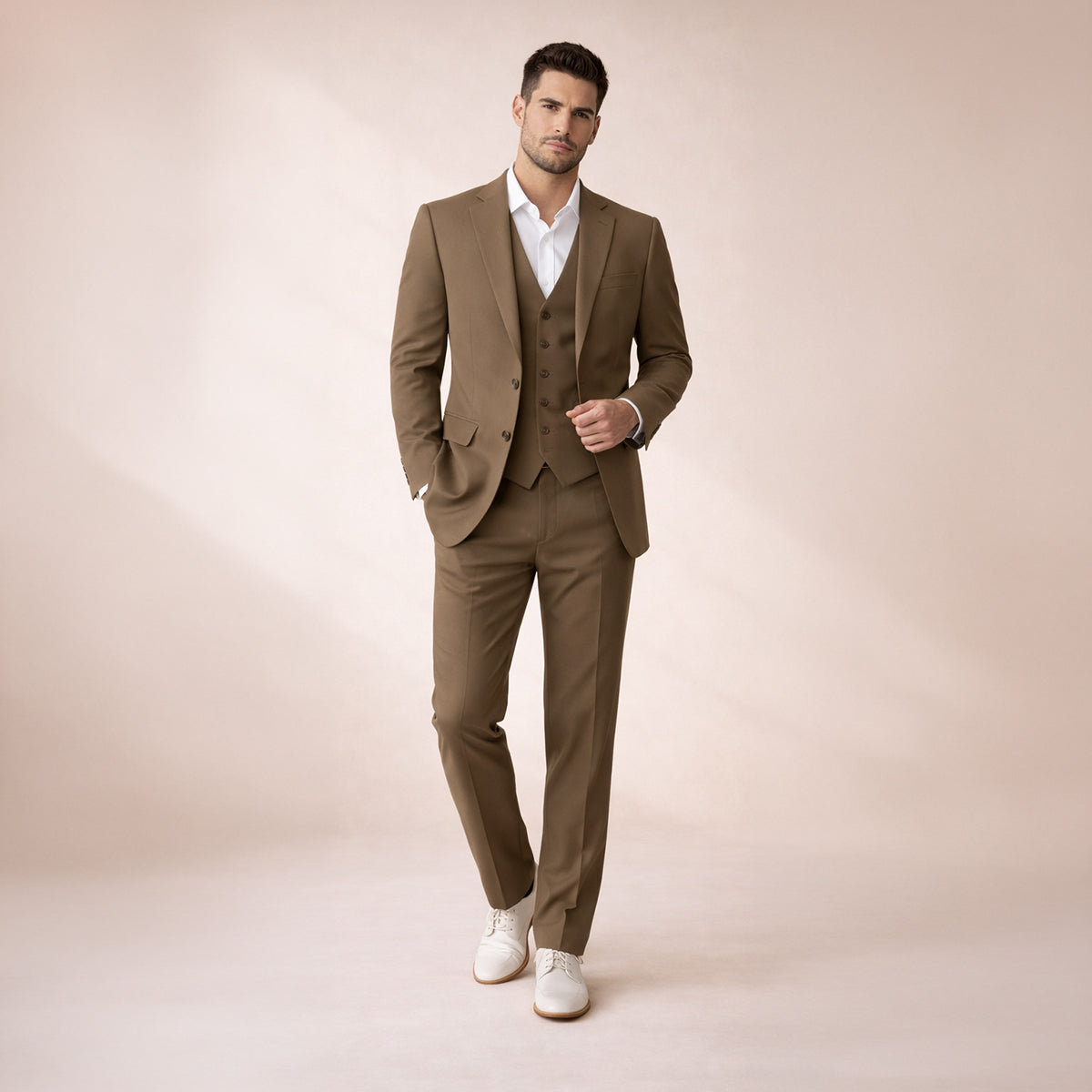 The Silverwood Men’s 3 Piece Slim Fit Suit – Elegant Blazer, Waistcoat & Trousers Set