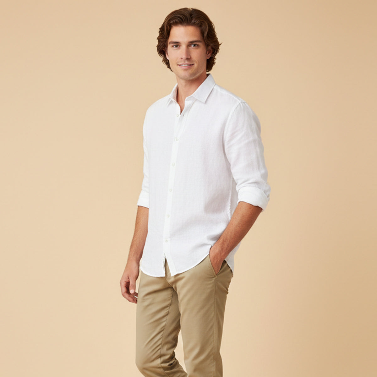 The Hallstatt Men’s Casual Lightweight Button Up Shirt