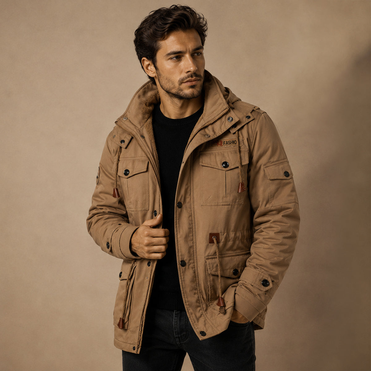 The Lonsdale Men’s Military Waterproof Tactical Jacket