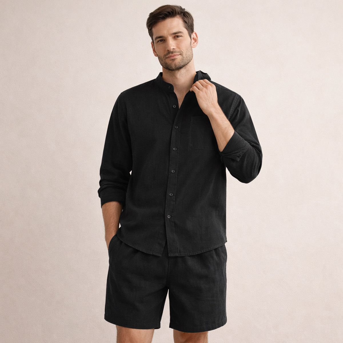 The Algrave Linen Set – Summer Co Ord for Men