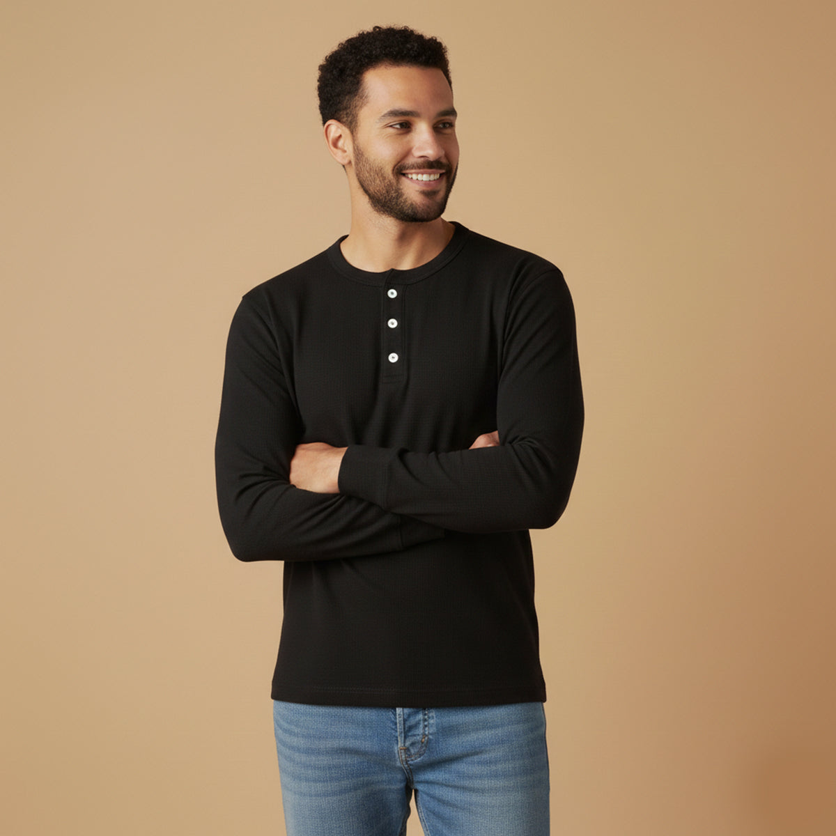 The Tuscany Men’s Classic Cotton Casual Henley Shirt