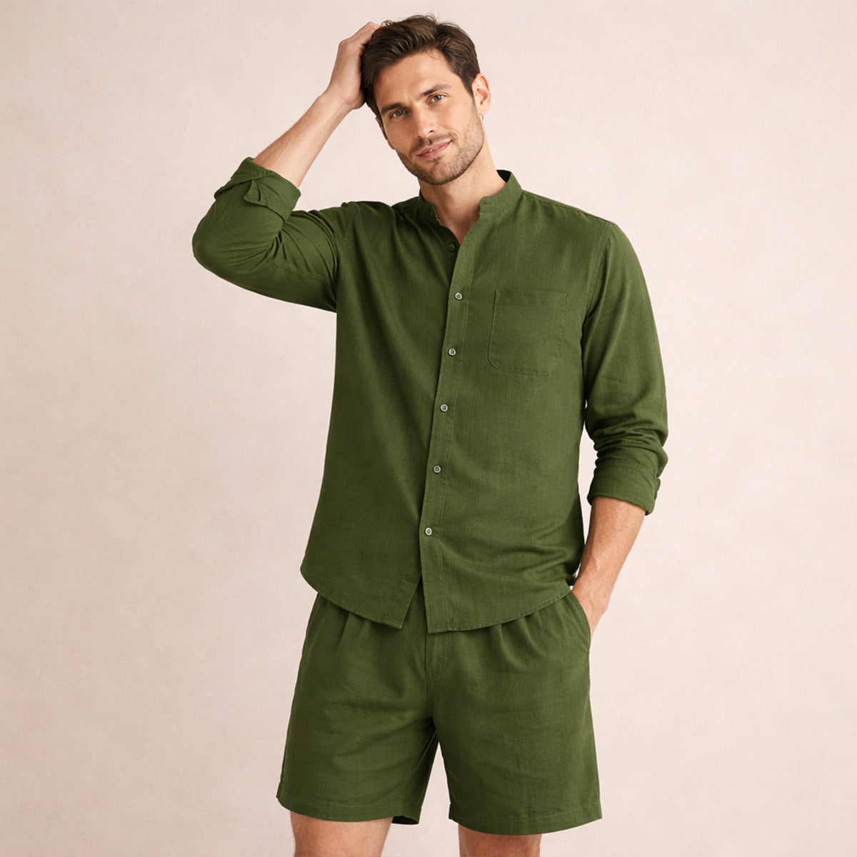 The Algrave Linen Set – Summer Co Ord for Men