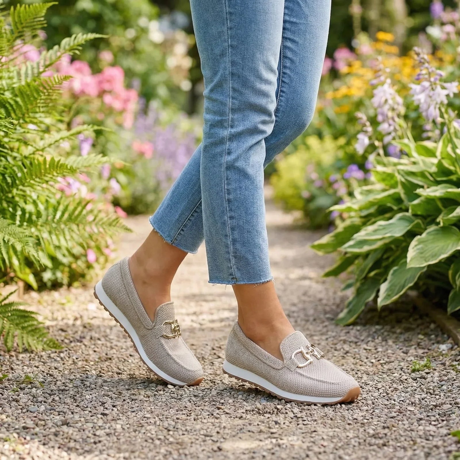 Slip On Mesh Loafer Sneaker with Lug Sole