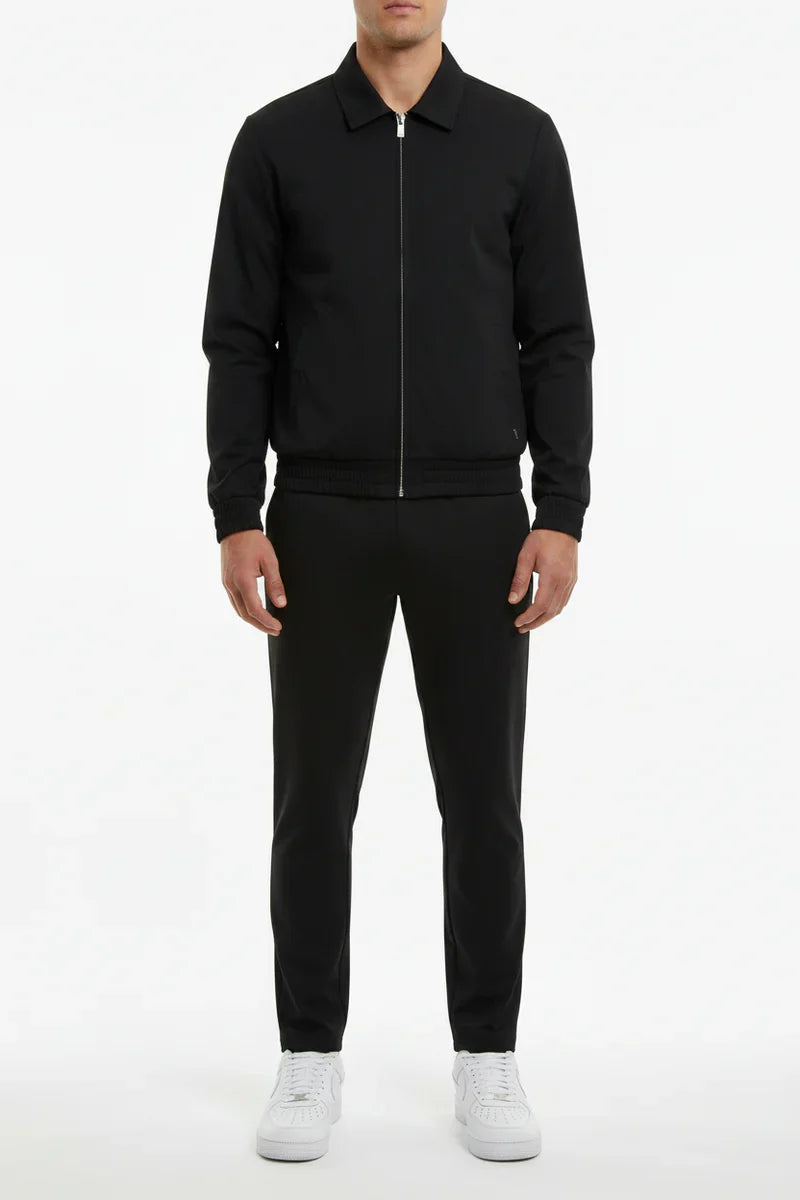 The Reno Men's Premium Tech Tracksuit Set - Black