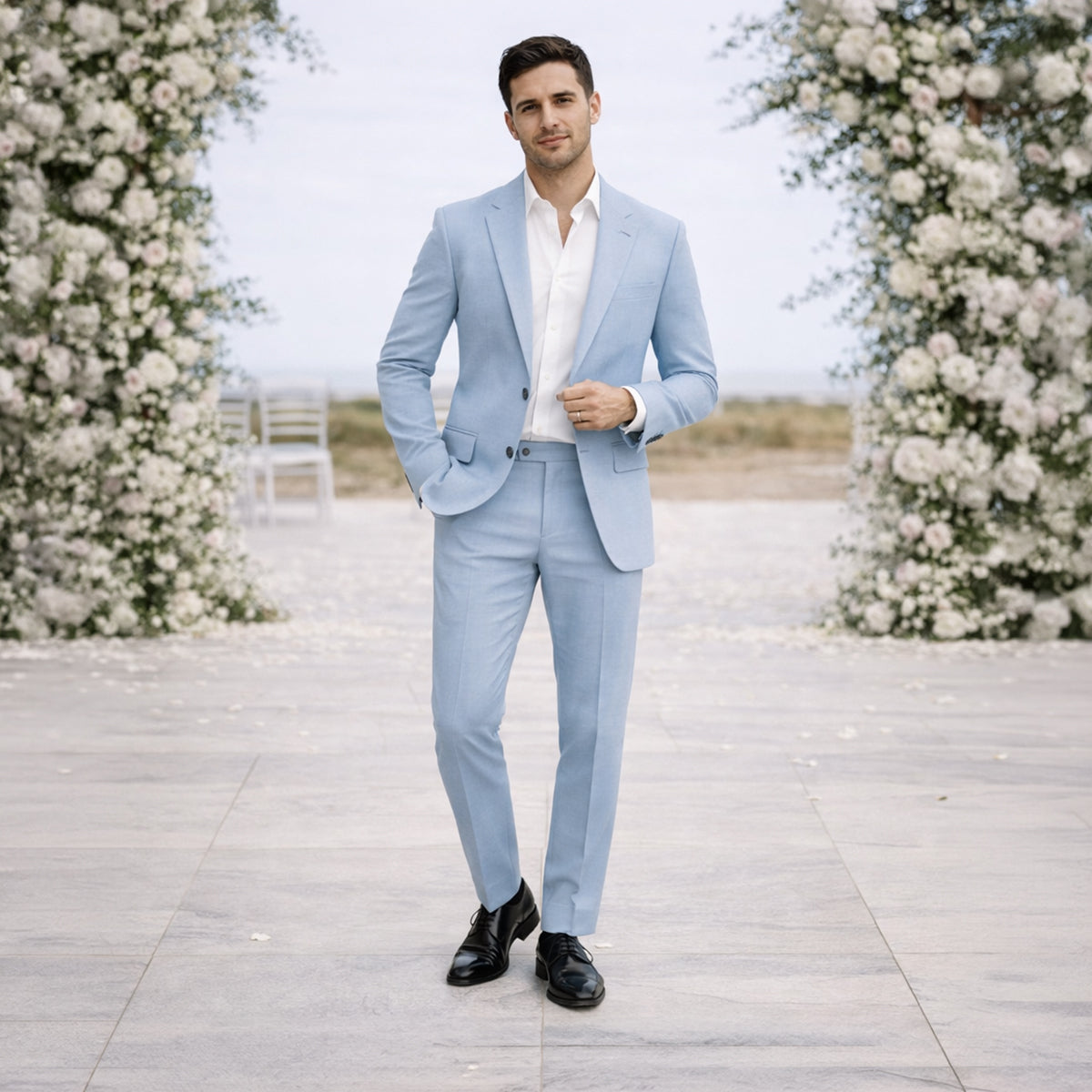The Amalfi Linen Wedding Guest Men Suit