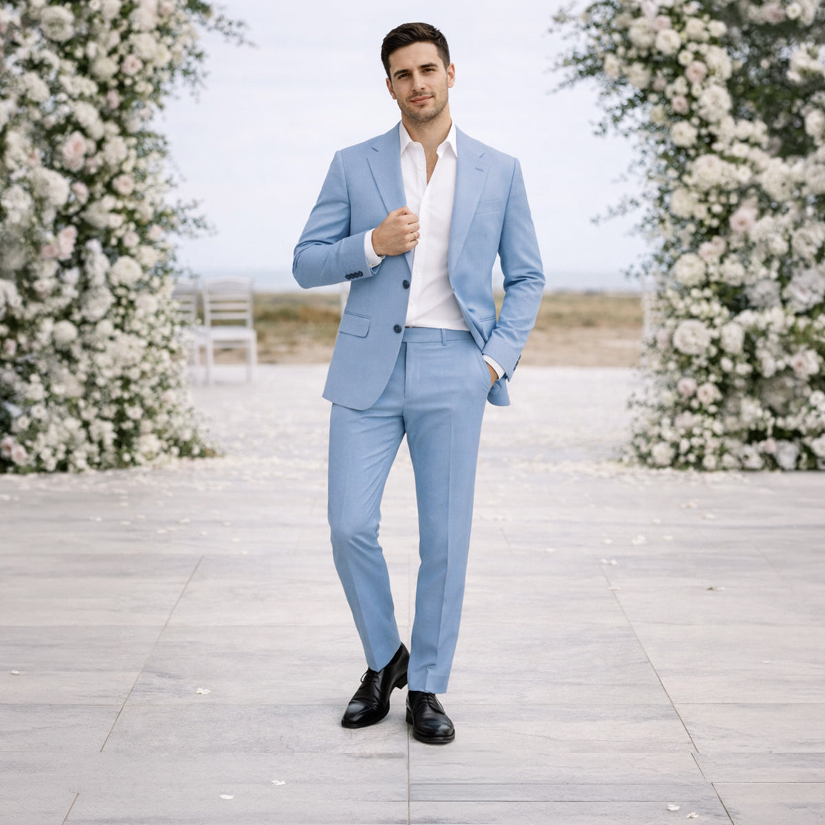 The Amalfi Linen Wedding Guest Men Suit